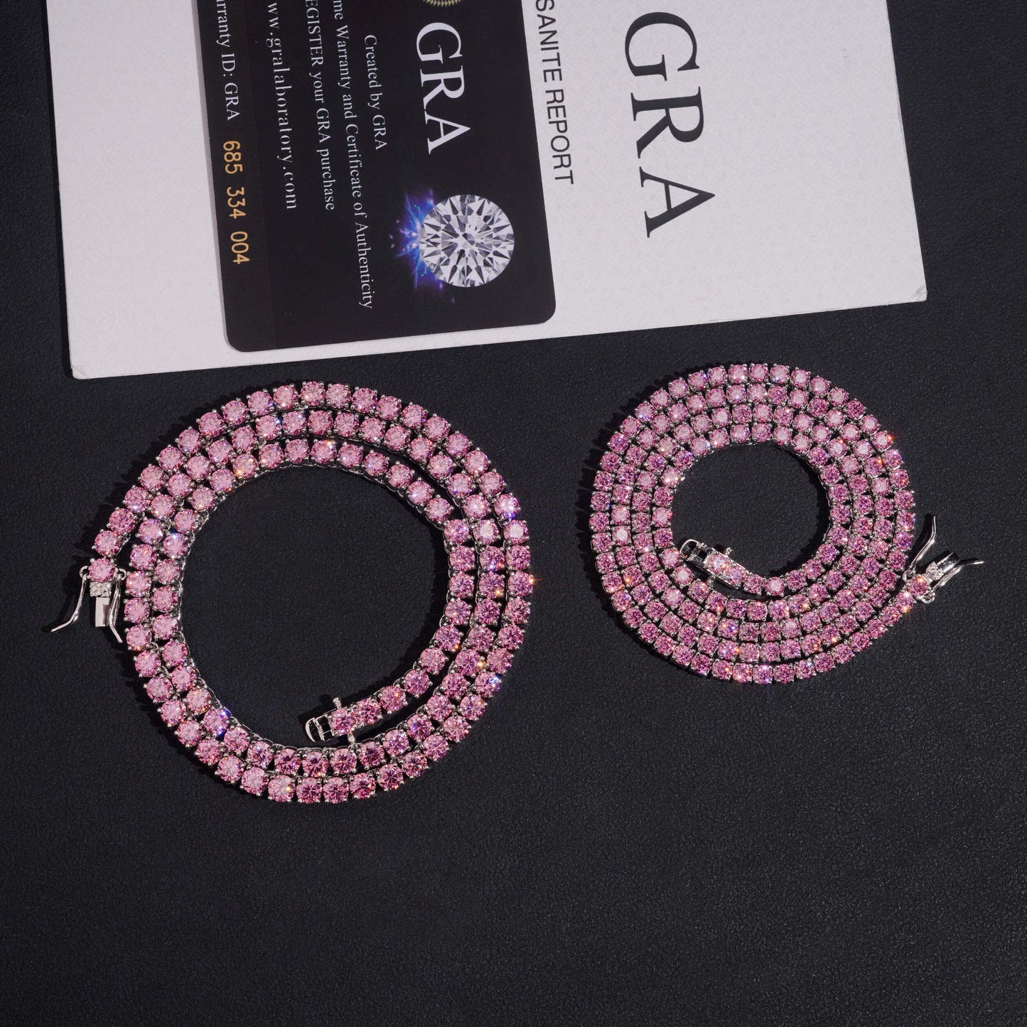 Pink Tennis Chain