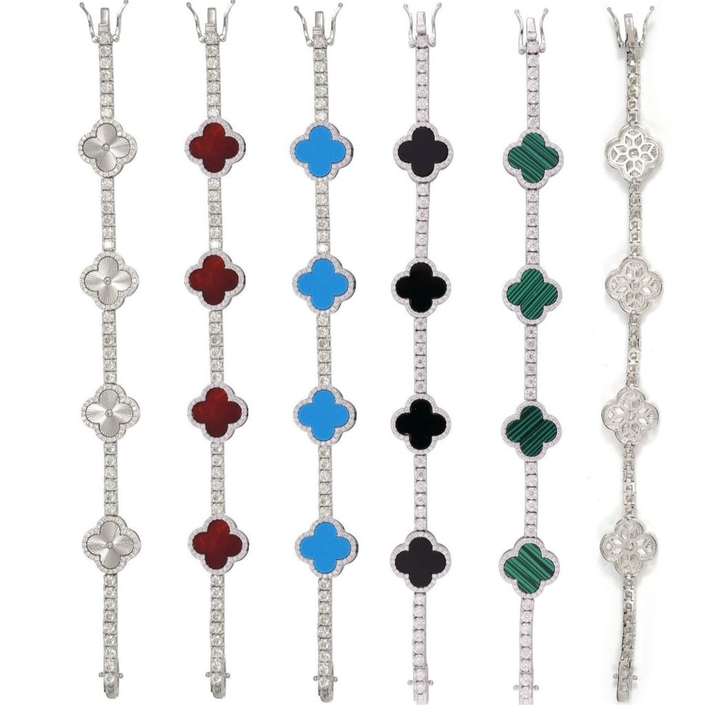 Iced Clover Bracelet
