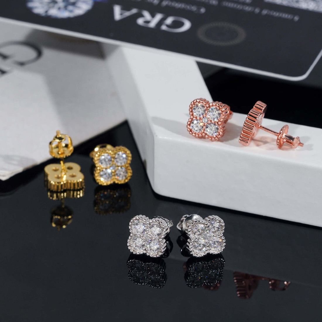 Cloverdale Iced Earrings