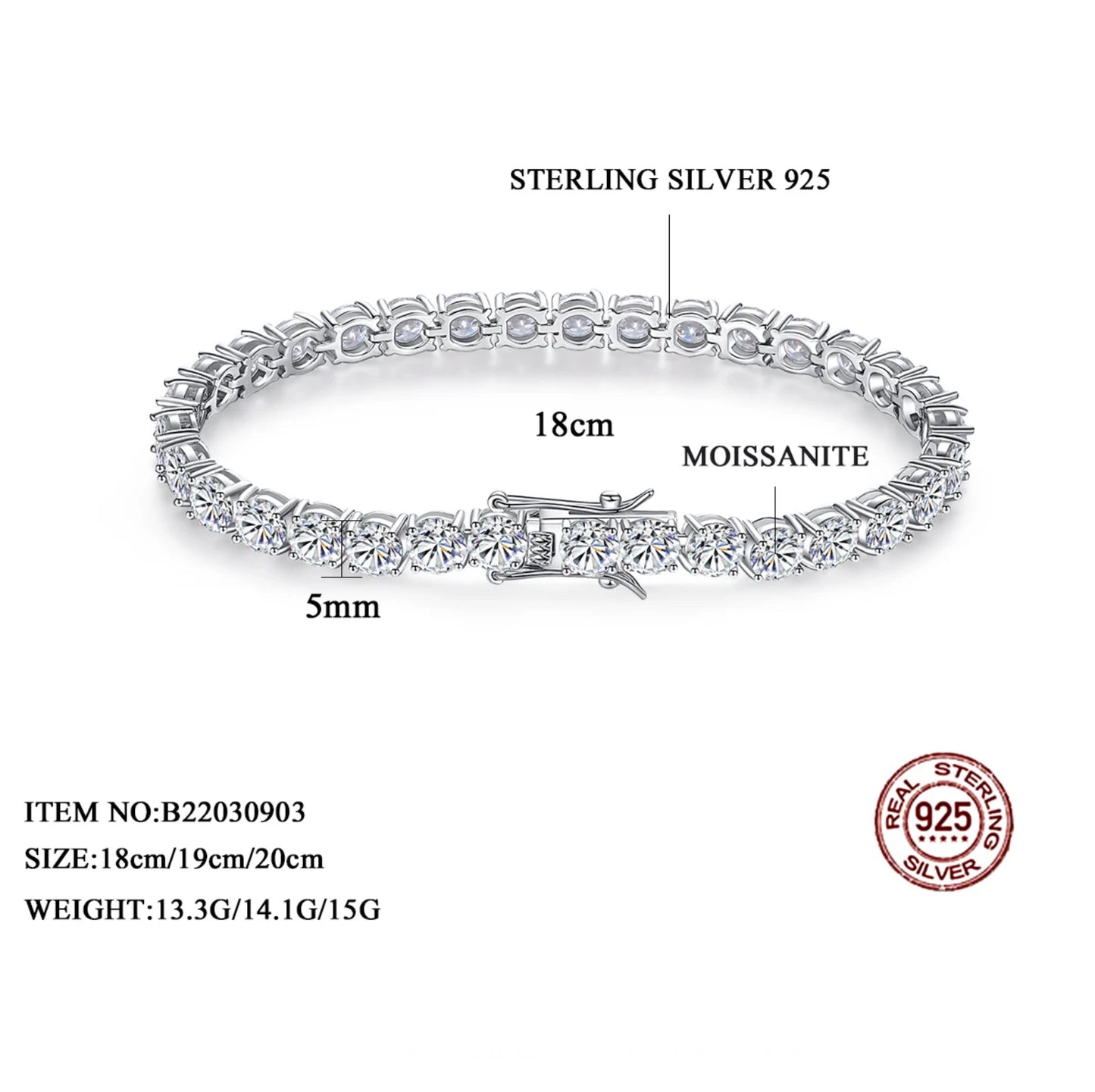 Aura Tennis Bracelet