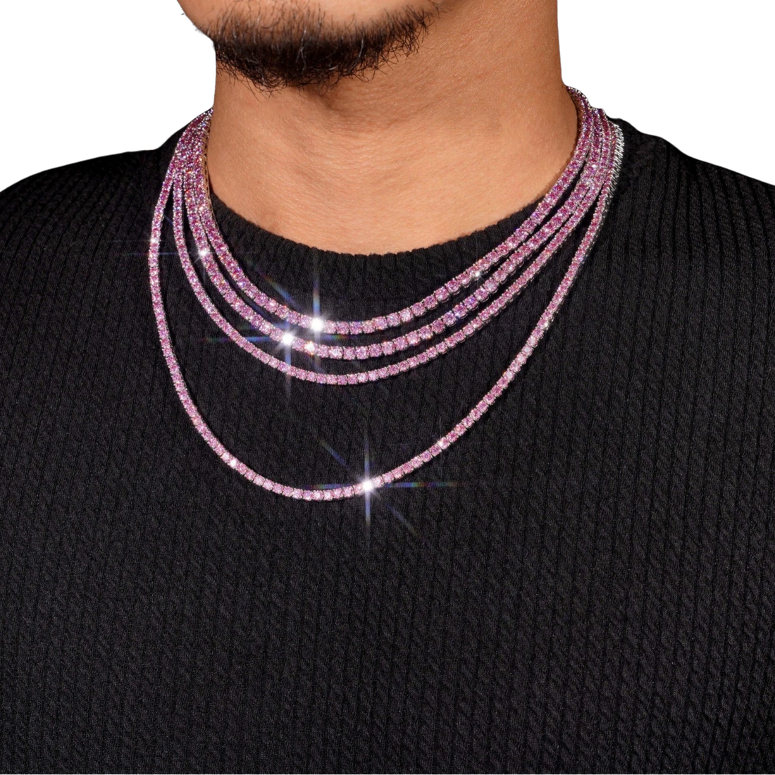Pink Tennis Chain