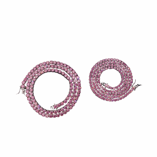 Pink Tennis Chain