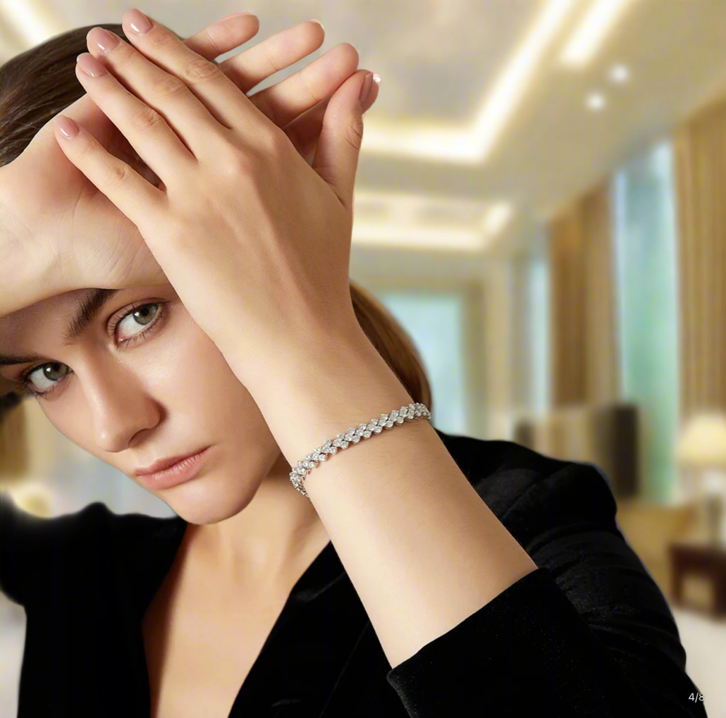 Chrome Tennis Bracelet