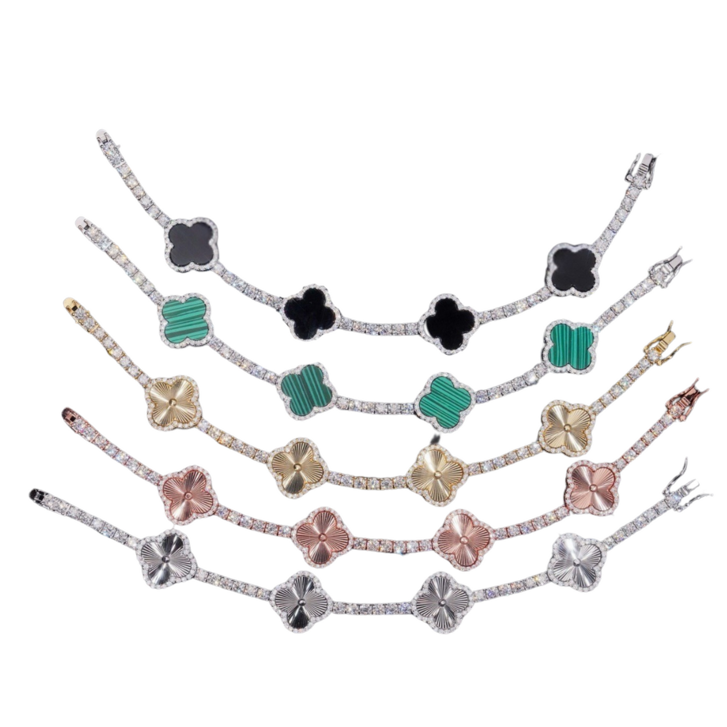 Iced Clover Bracelet